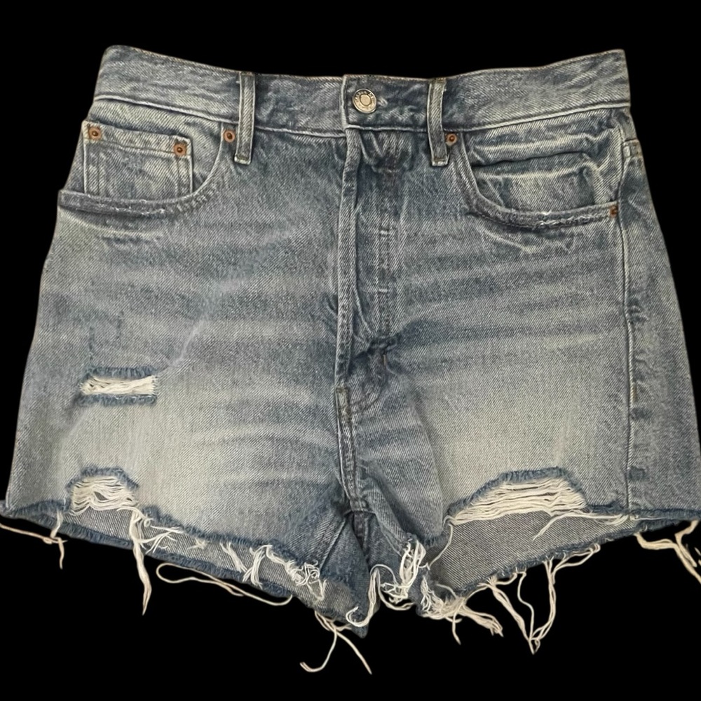 PACSUN Distressed Denim Shorts
